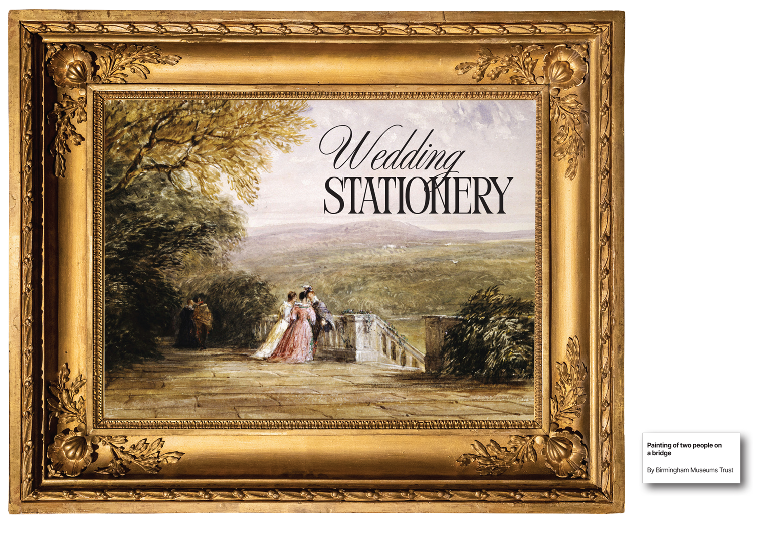 Custom wedding stationery and signage