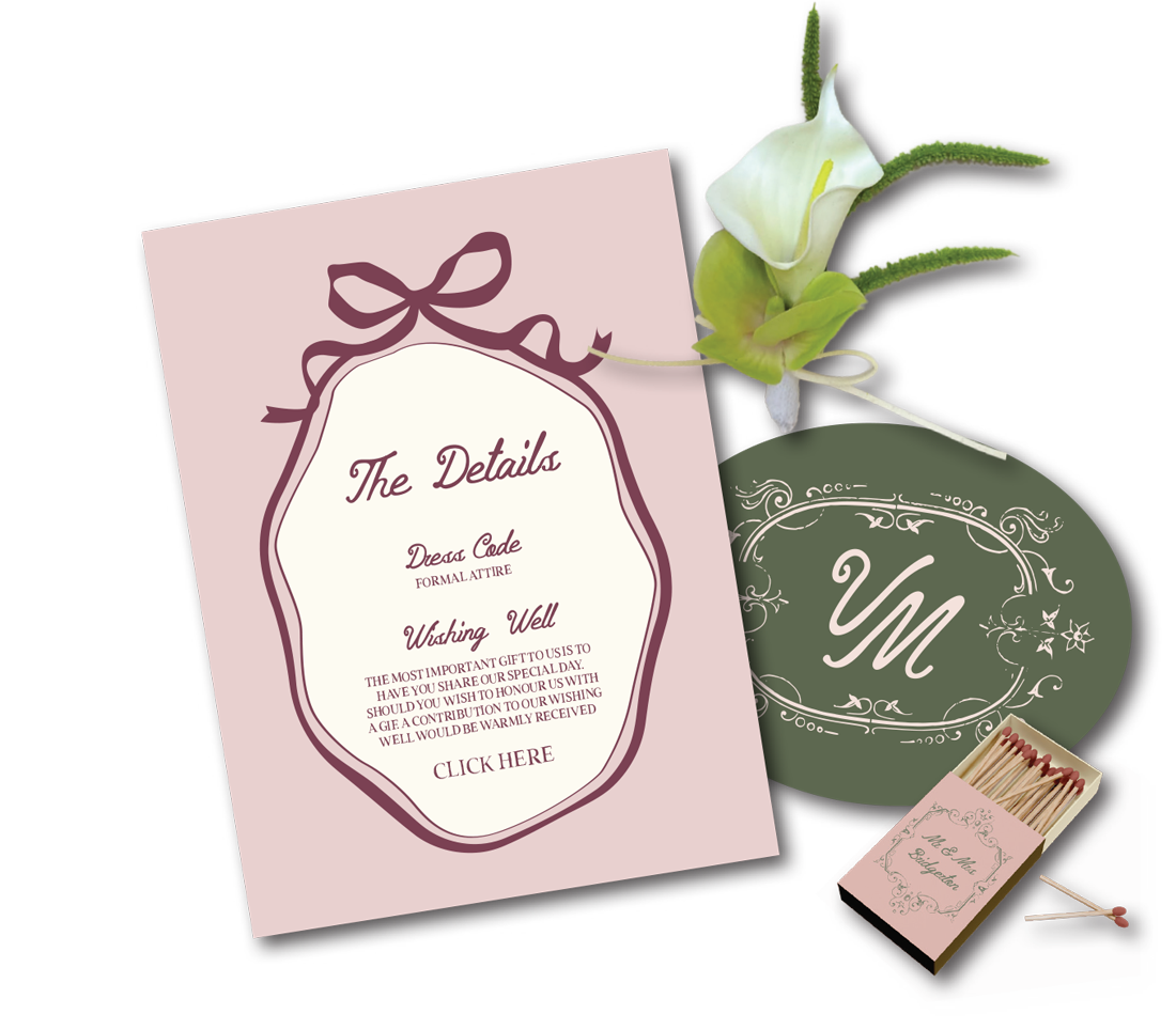 our wedding details