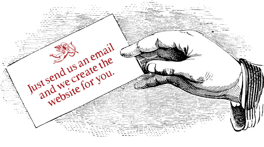 send us an email and we will create the entire website